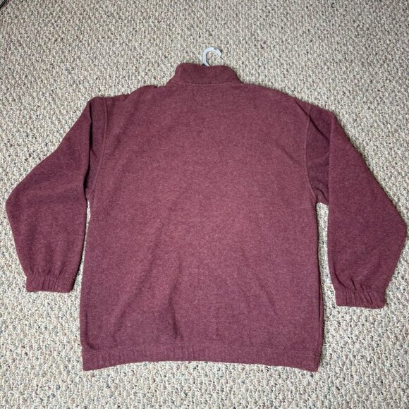 SRT Burgundy 1/4 Zip Pullover Sweater Men's L - Picture 2 of 10
